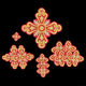 A set of crosses for Greek priestly vestments (The Entry) for sale