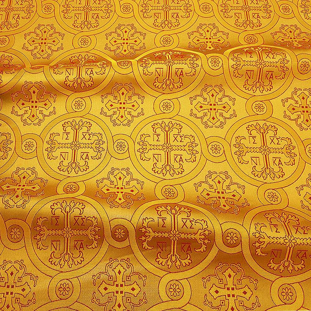 Brocade for Liturgical Vestments Tailoring yellow (Nika) Brocade for Liturgical Vestments Tailoring yellow (Nika)