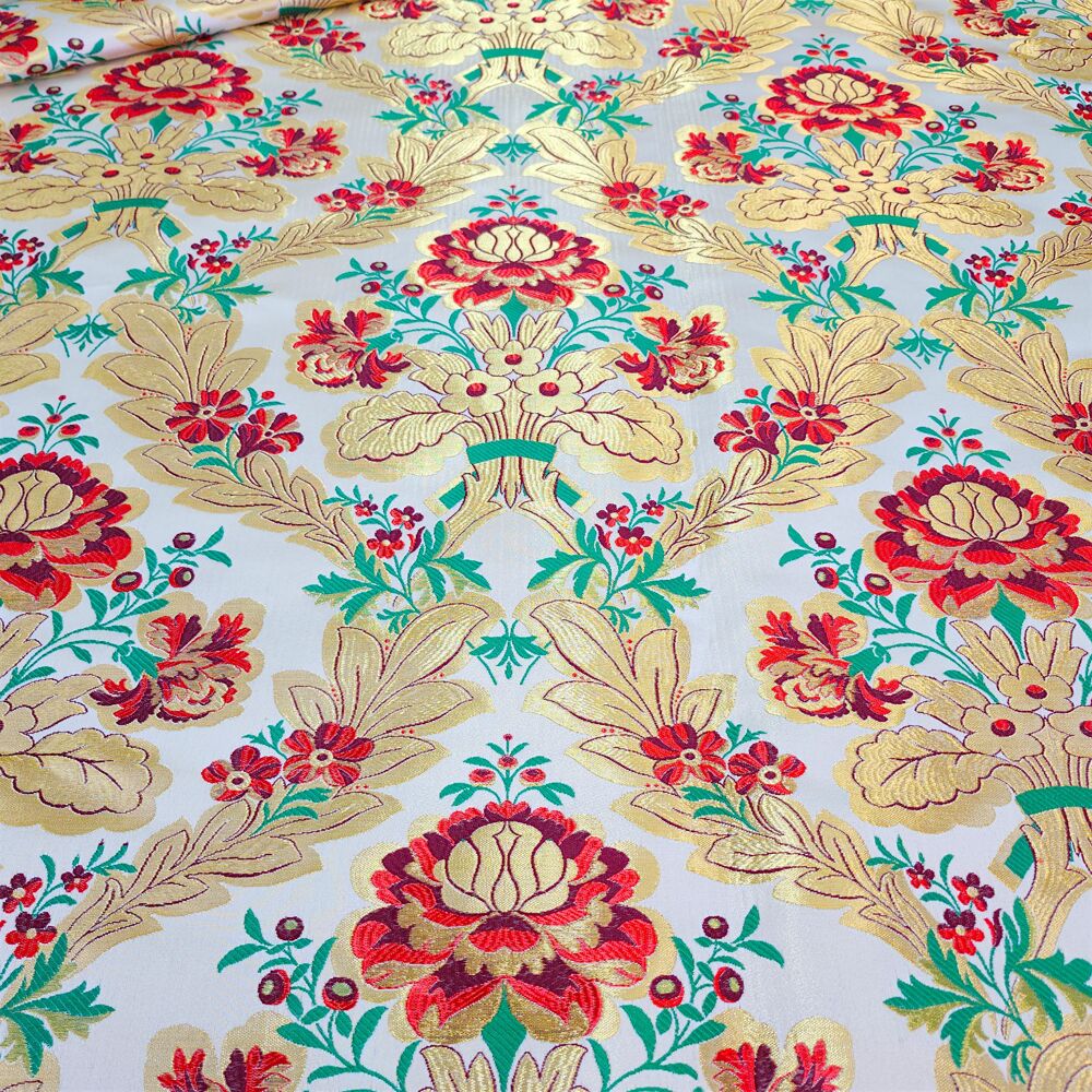 Greek Brocade white (Samite) (width 260 cm) Greek Brocade white (Samite) (width 260 cm)