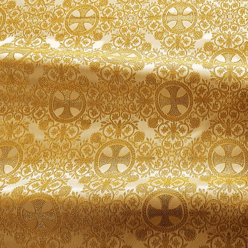 Brocade with lurex white (Greek Cross) Brocade with lurex white (Greek Cross)