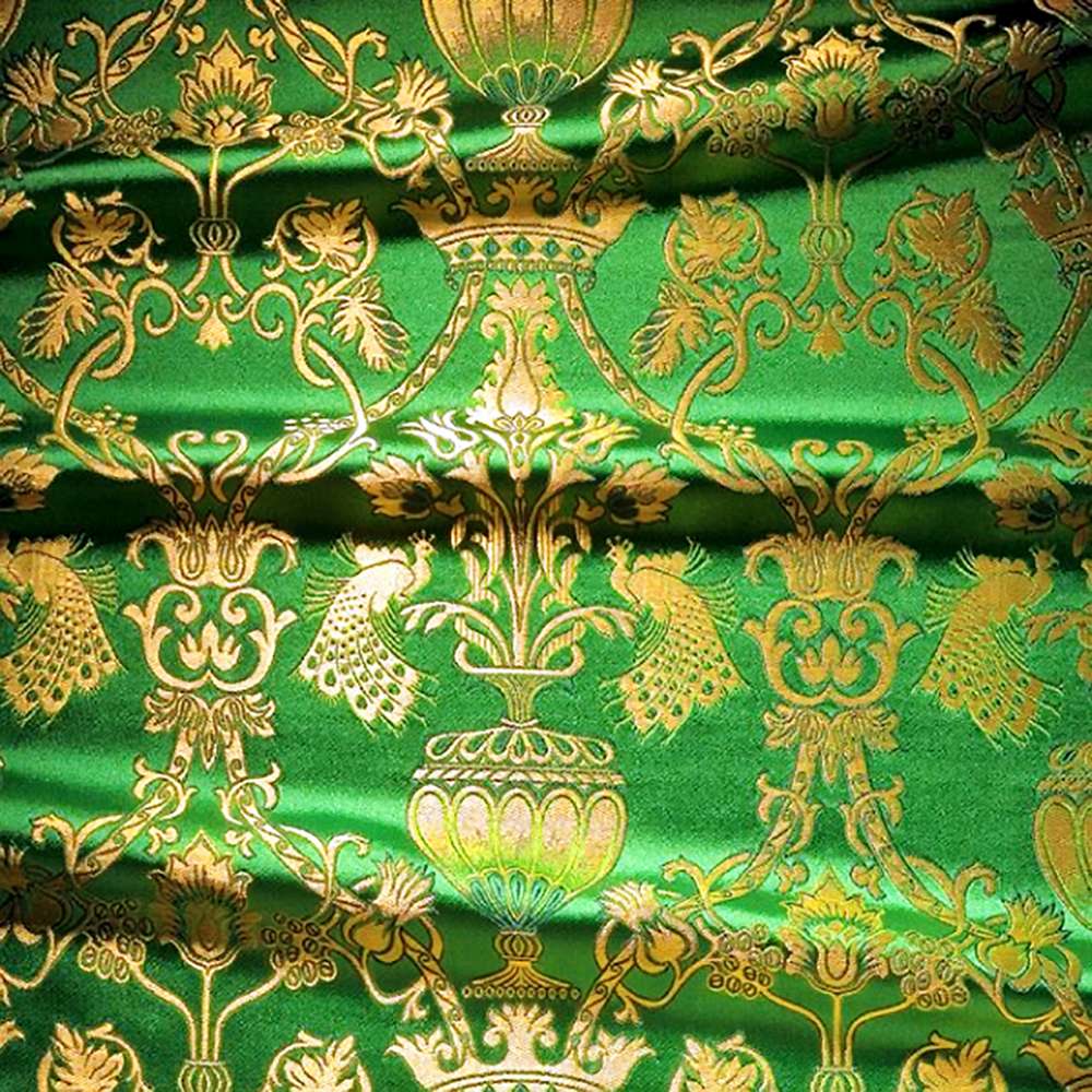 Brocade (Garden of Eden) for vestment green Brocade (Garden of Eden) for vestment green