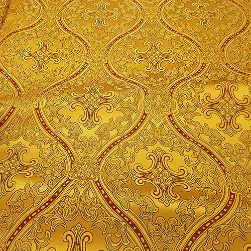 Brocade with metal thread yellow (Lavra)