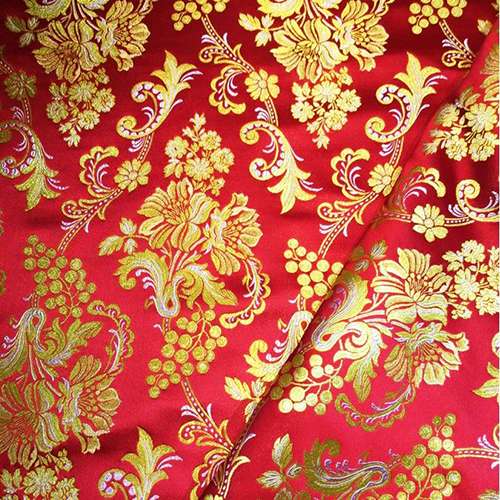 Brocade for Vestments red (Christmas Rose)