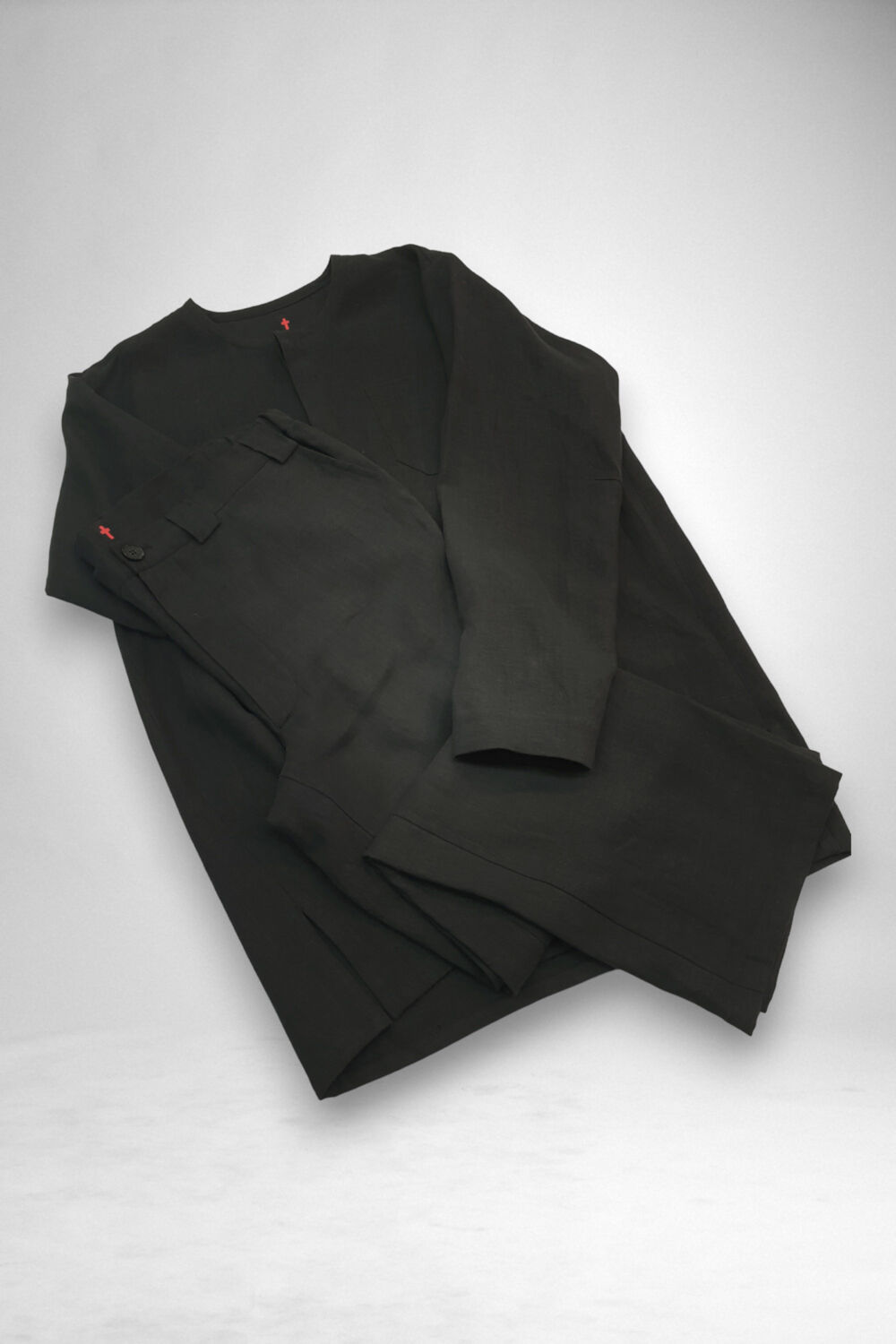 Summer linen shirt and pants for a priest Summer linen shirt and pants for a priest