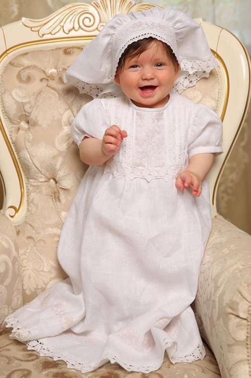 Christening gown (Pink tenderness)