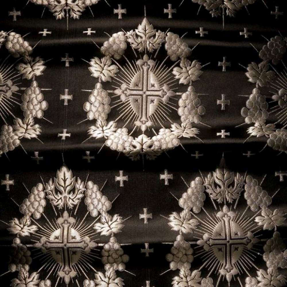Brocade black (Christmas Star) Brocade black (Christmas Star)