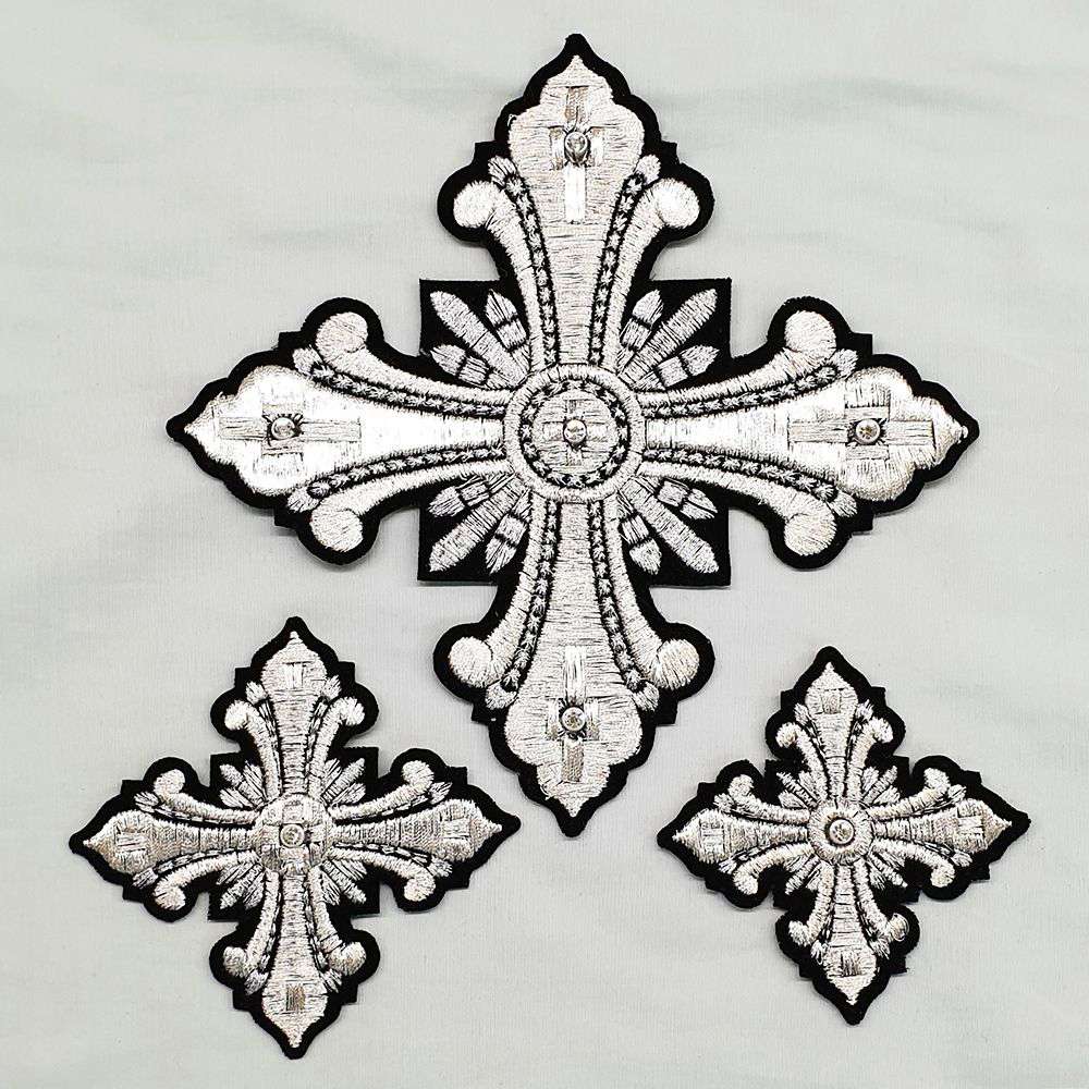 Crosses for Deacon Vestments black (Christmas)