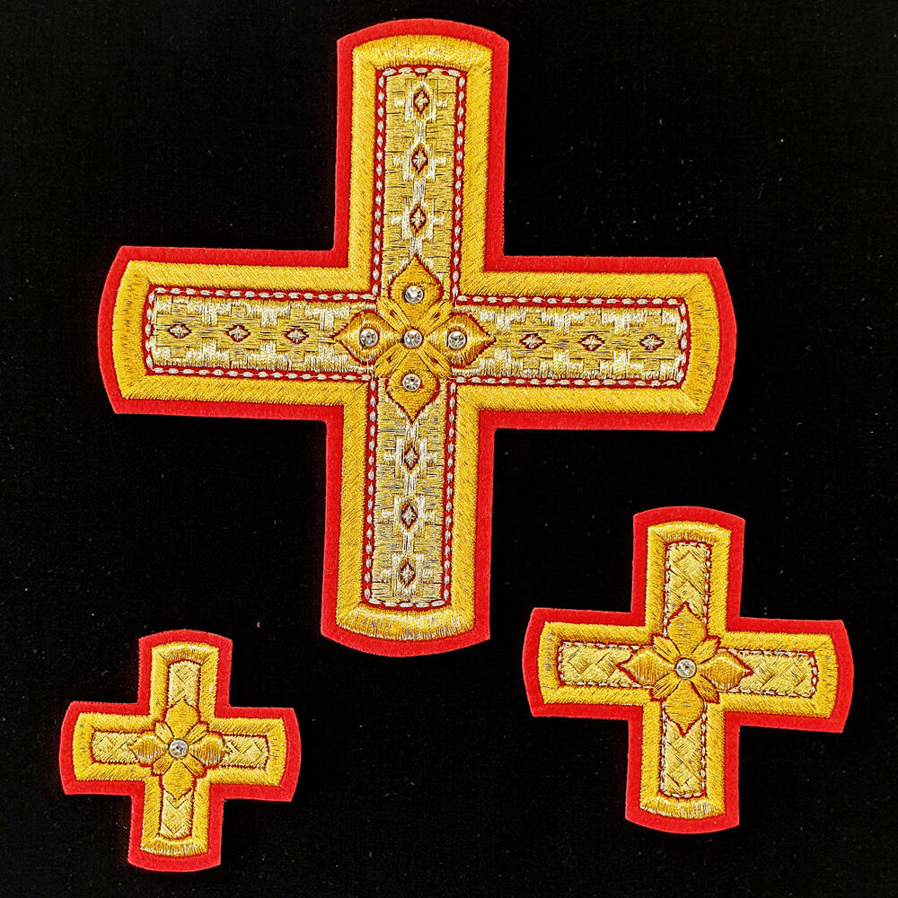 Embroidered Crosses for Deacon's Vestment (Sofia)