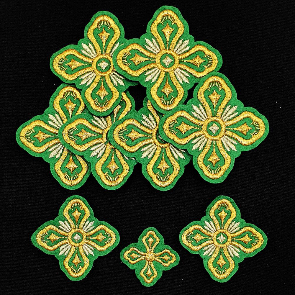 Embroidered Crosses for the stole set (Vvedensky)