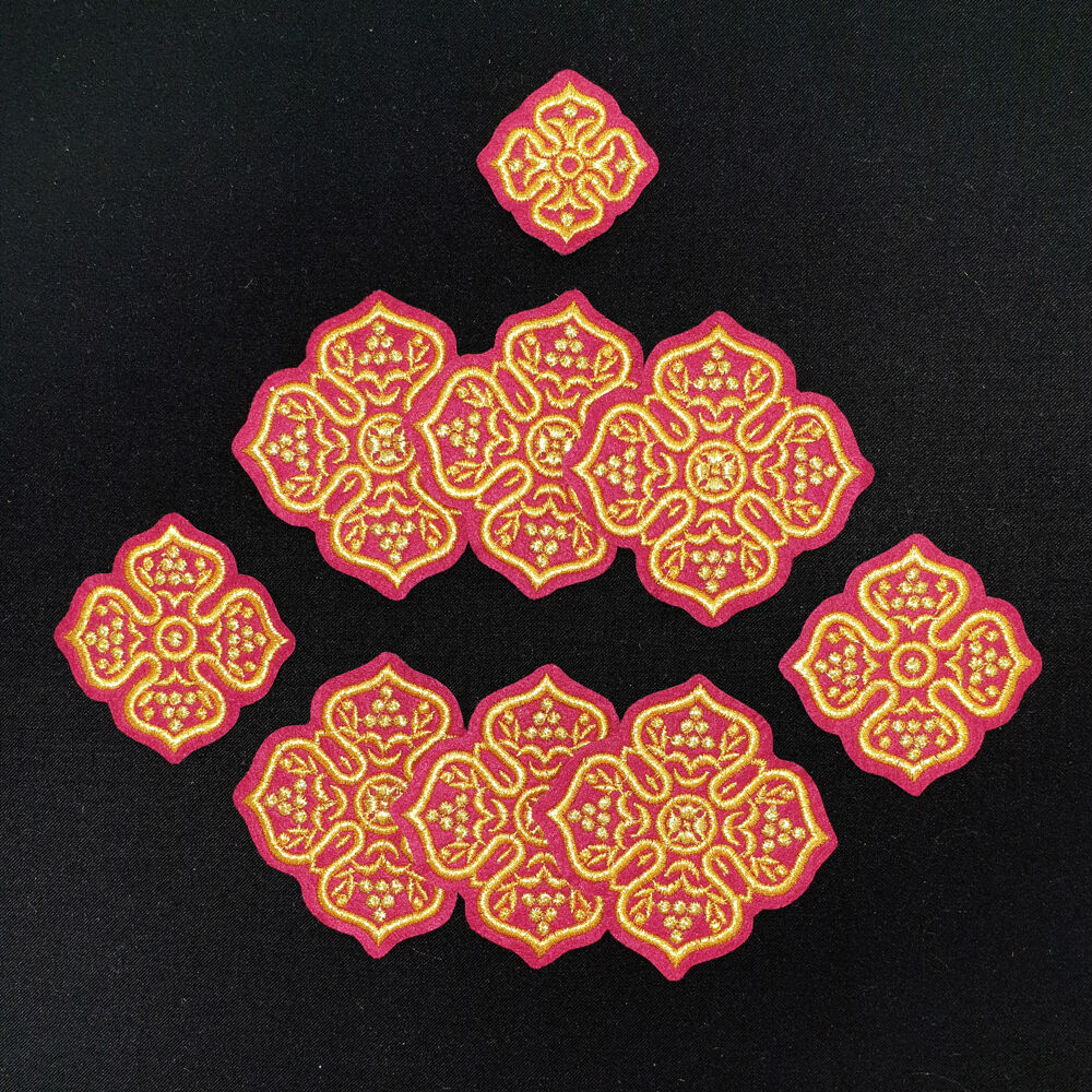 A set of embroidered crosses for stole and epimanika(Grapes)