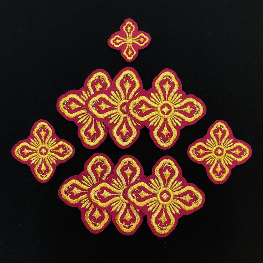 Epitrachelion set embroidered Crosses (The Entry)