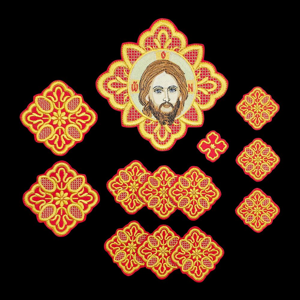 Crosses for Greek Priest Vestment (Pokrovskiy) Crosses for Greek Priest Vestment (Pokrovskiy)