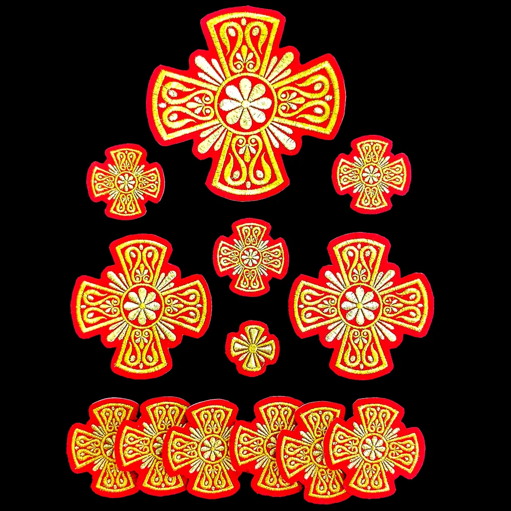 Embroidered set for the Greek priest vestment (Easter) Embroidered set for the Greek priest vestment (Easter)