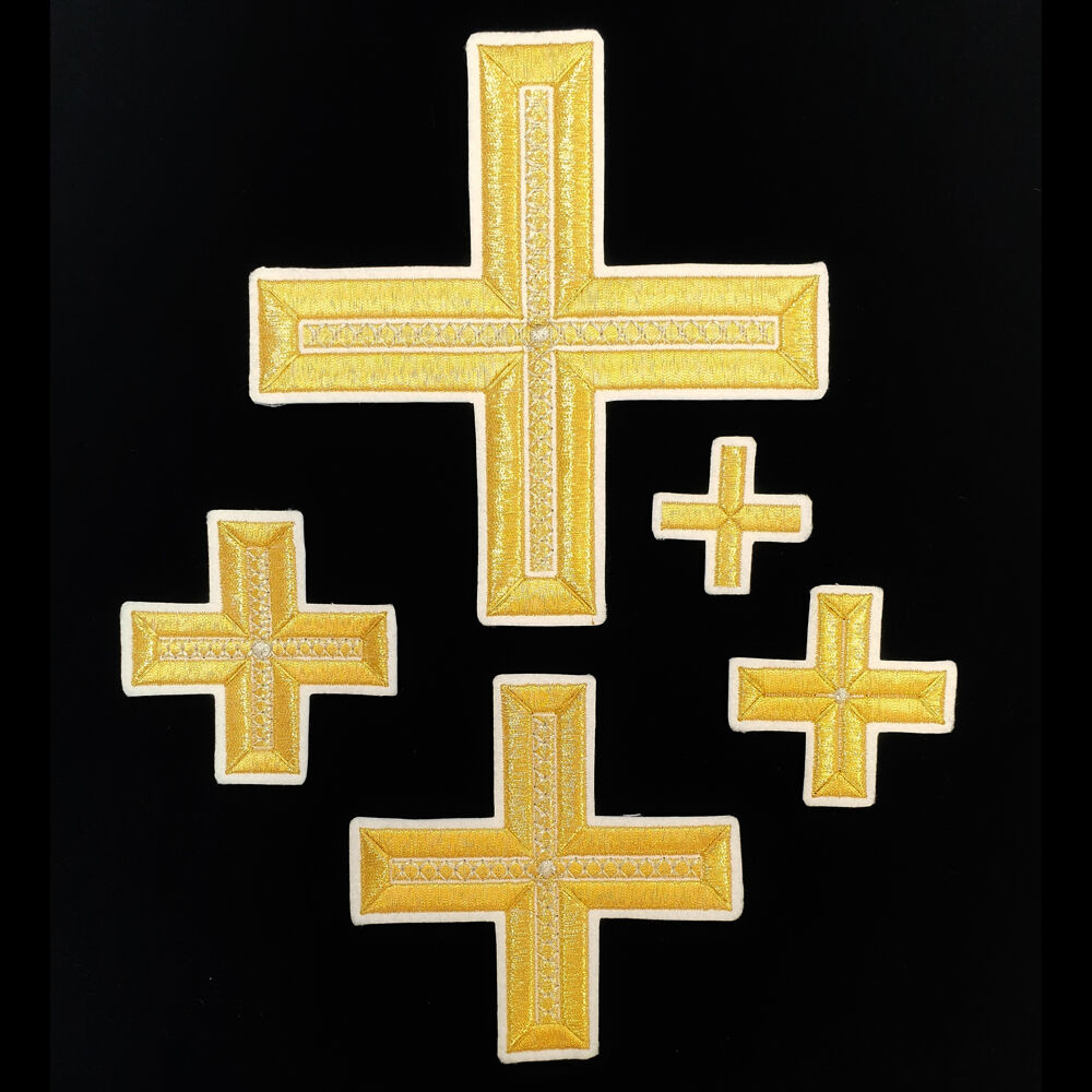 Set of priestly crosses for Greek vestments (Greek) Set of priestly crosses for Greek vestments (Greek)