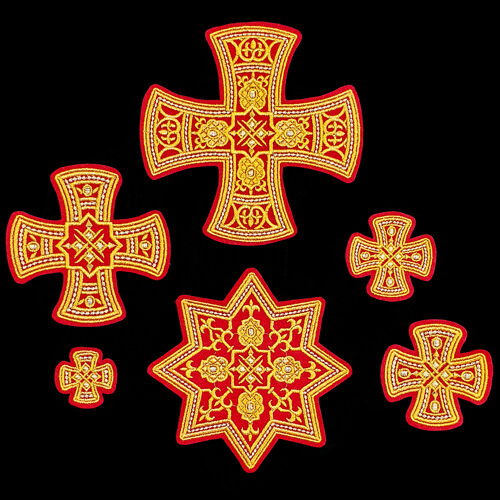 Set of Crosses for Priest Vestments (Transfiguration)
