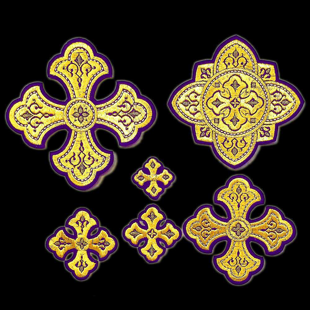 Crosses for Vestments Violet (Lavra)