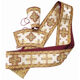Deacon Vestment white with gold for sale