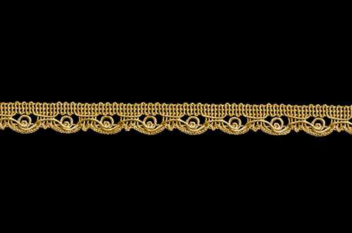 Decorative lace width 1.5 cm golden