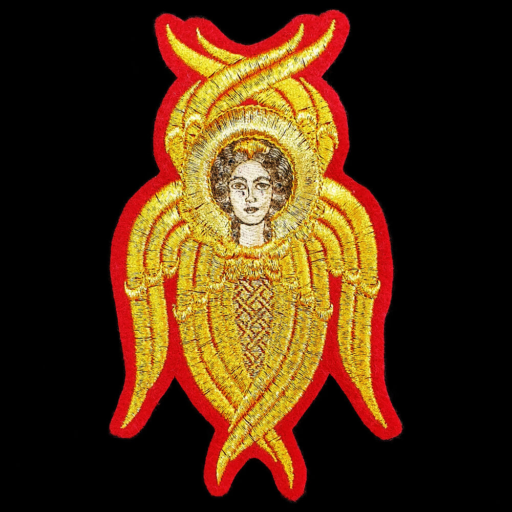 Seraphim on the Throne with an embroidered face