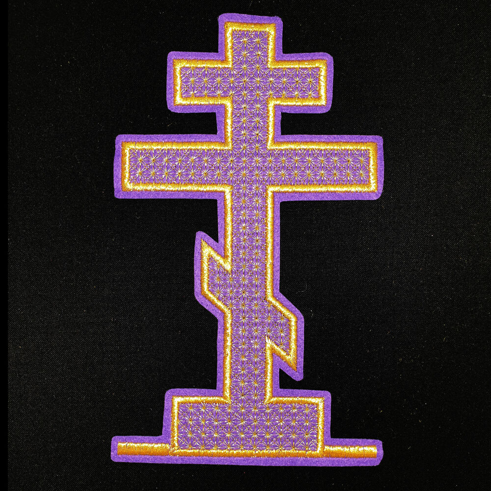 Embroidered cross for catapetasma