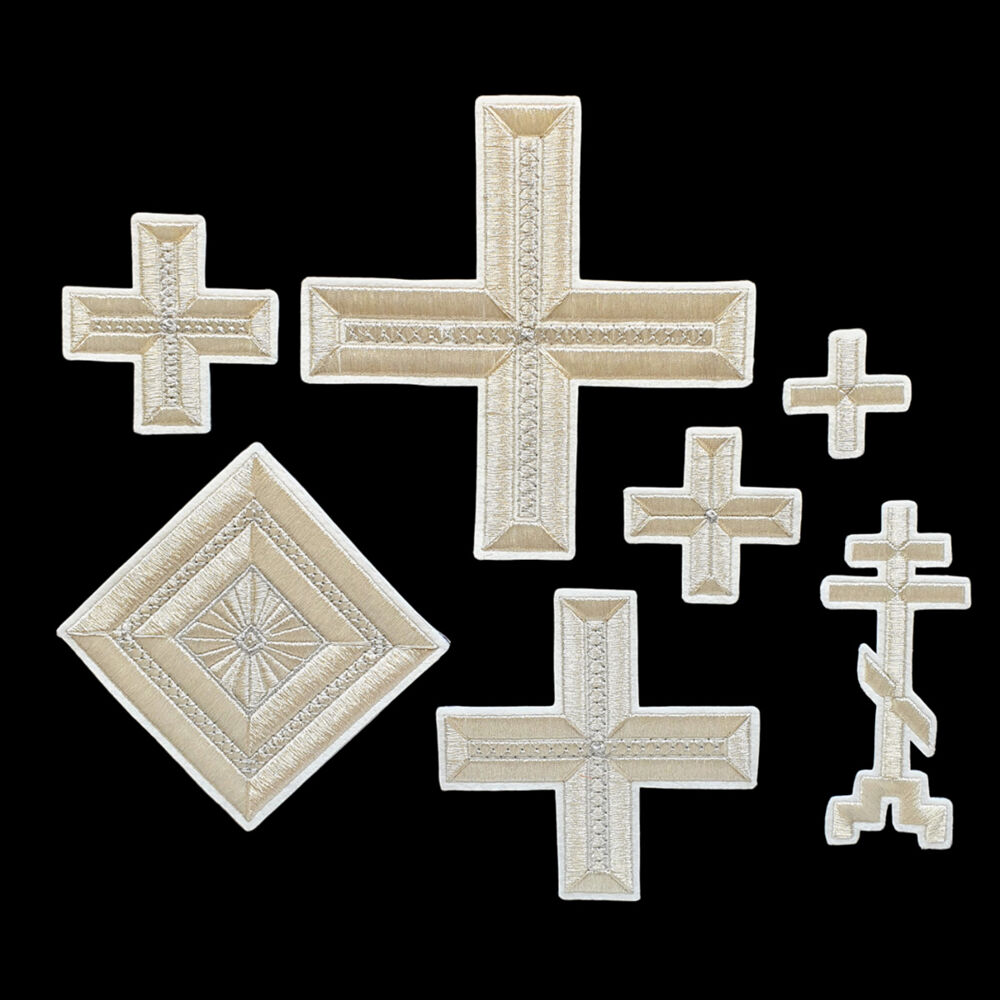Bishop's crosses for the Old Believer vestments (Greek)