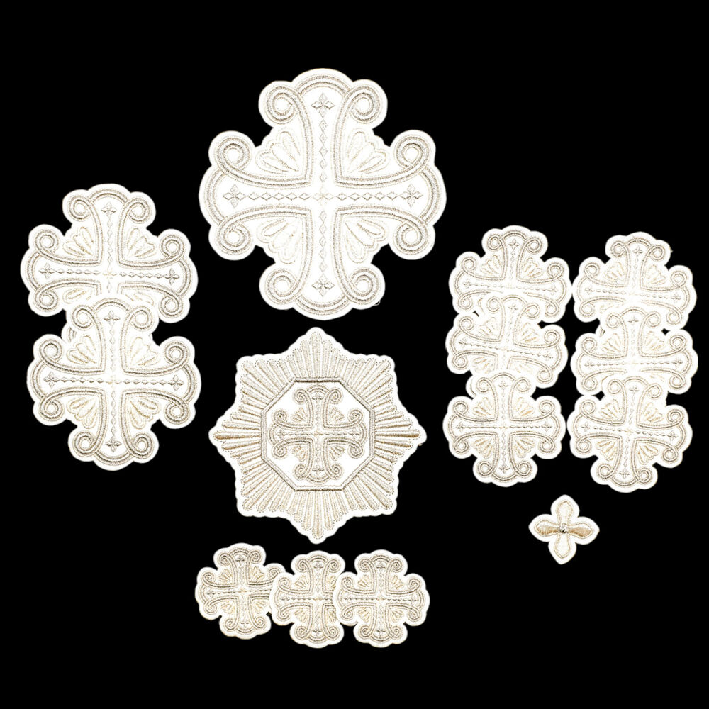 Set of priest embroidered crosses (Favor)