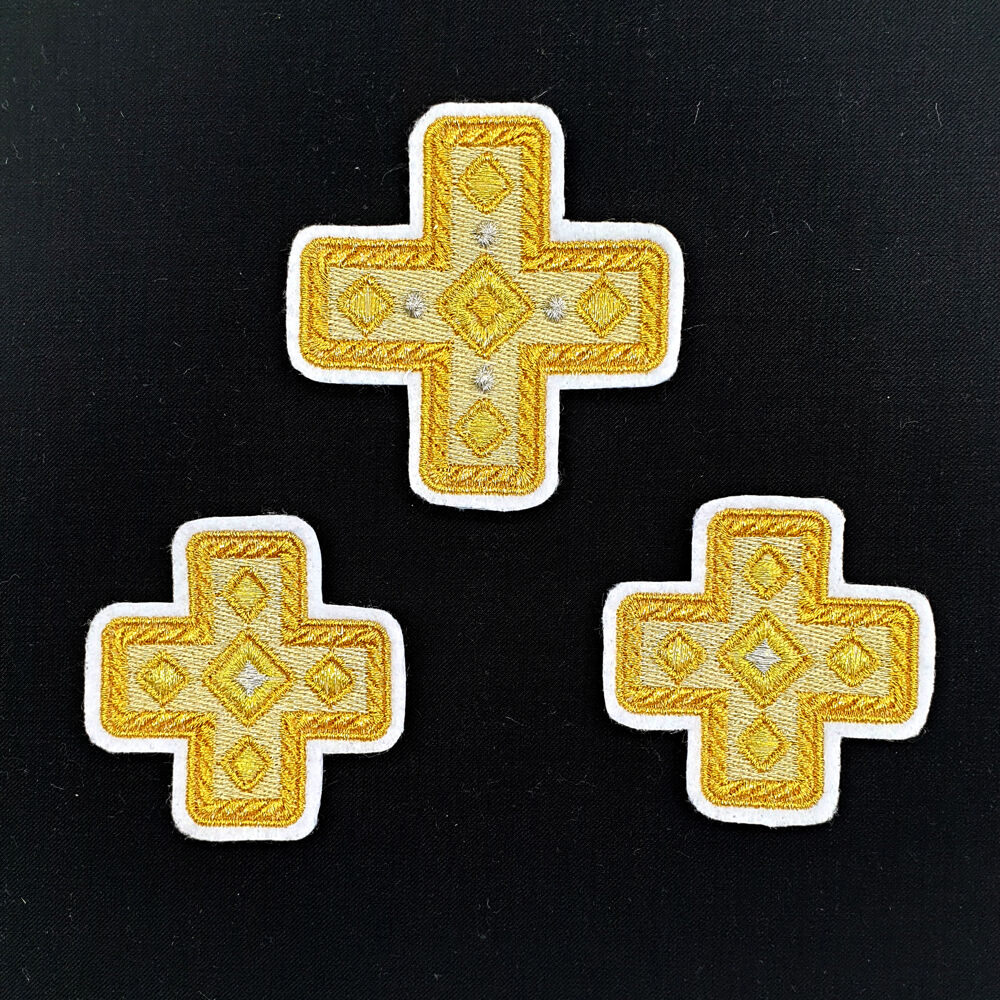 Set of embroidered liturgical crosses (Chernihiv)