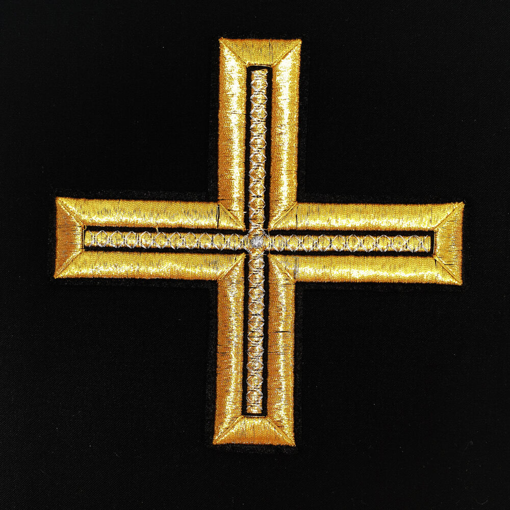 Embroidered cross for vestment (Greek)