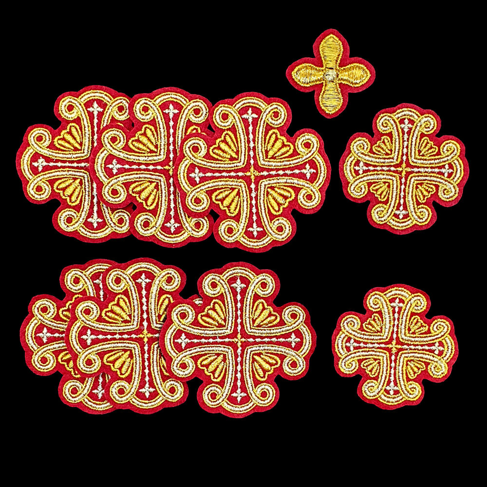 Set of crosses for stole and epimanikia (Favor)