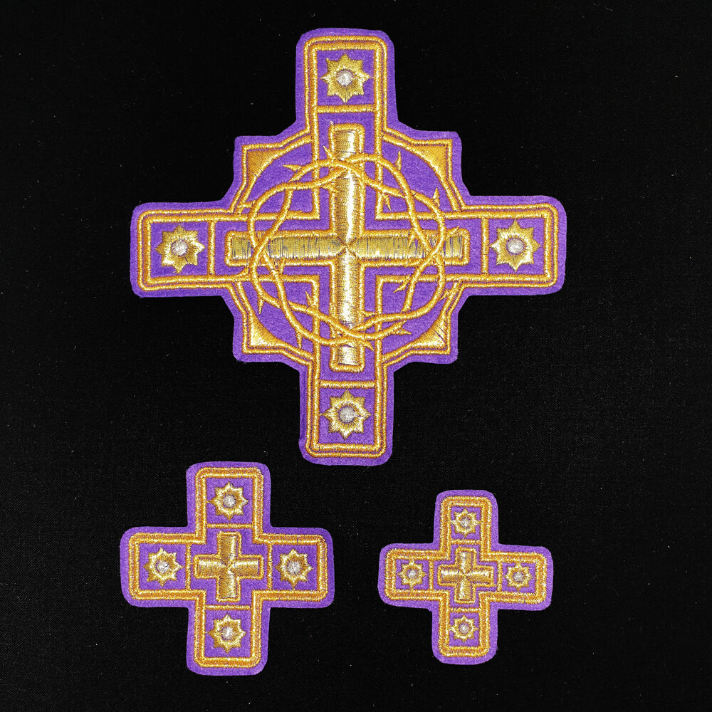Crosses for subdeacon vestments (Crown of Thorns)