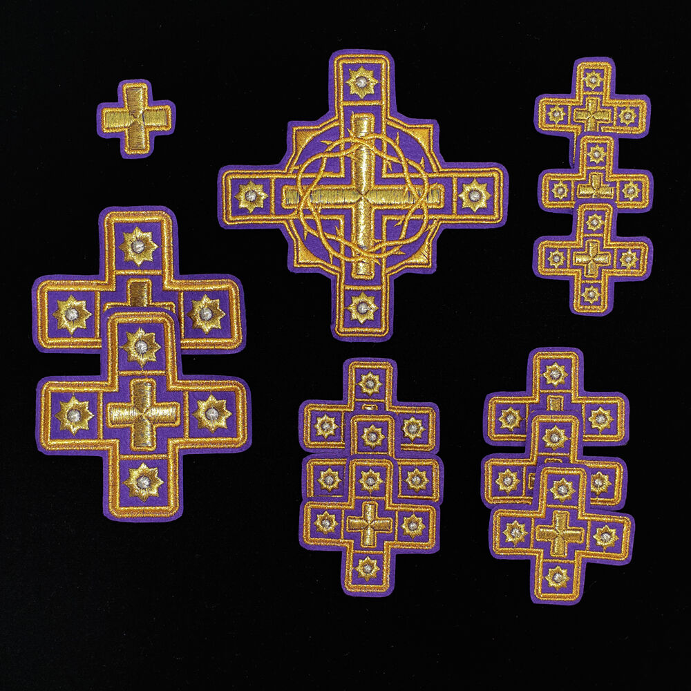 Crosses for Greek style vestment of the cut (Crown of Thorns)