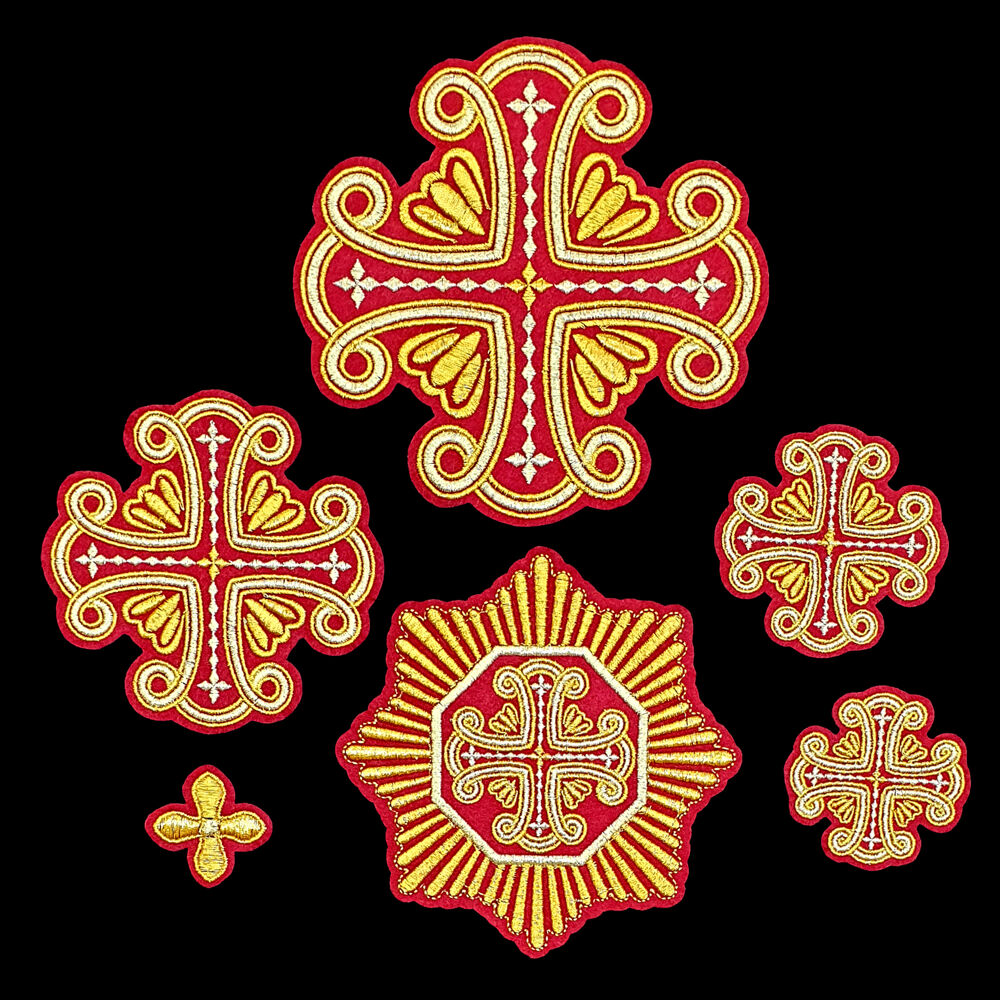 Set of embroidered crosses (Favor)