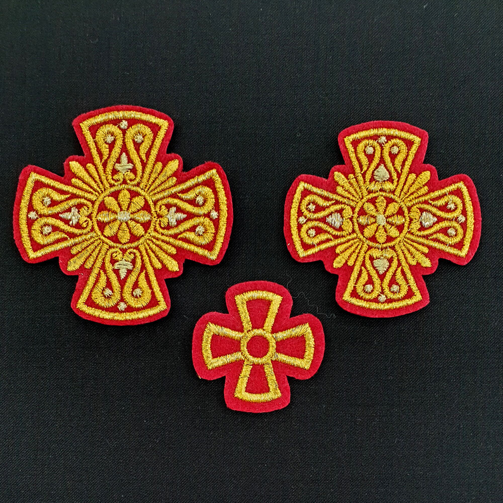 Crosses for the Priest's stole set (Easter)