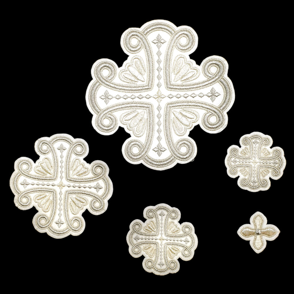Crosses on the Greek vestment of the priest (Favor)