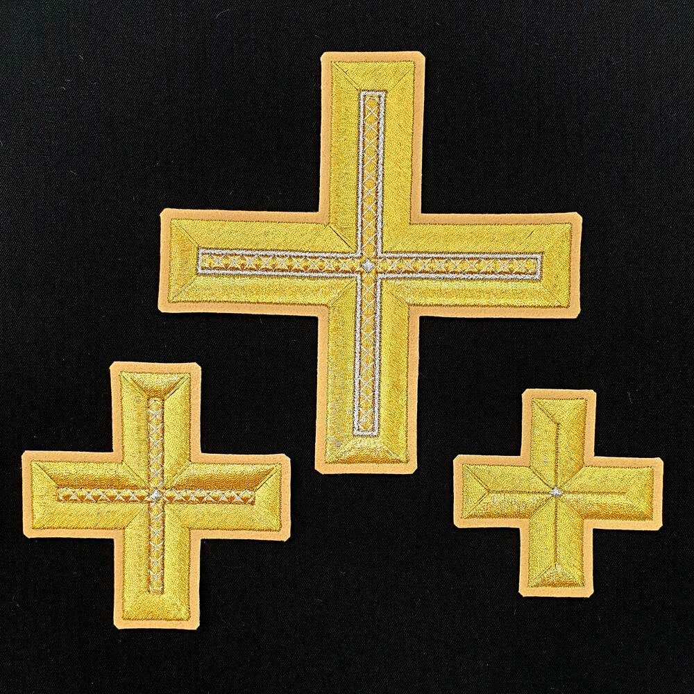 Set of deacon's crosses for the Old Believer vestments (Greek)