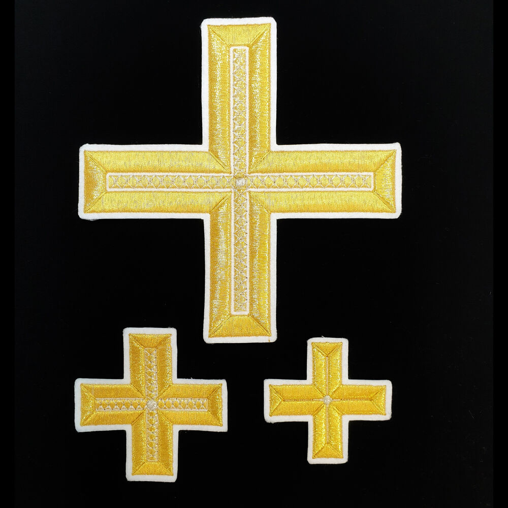 Set of crosses for deacon vestments (Greek)