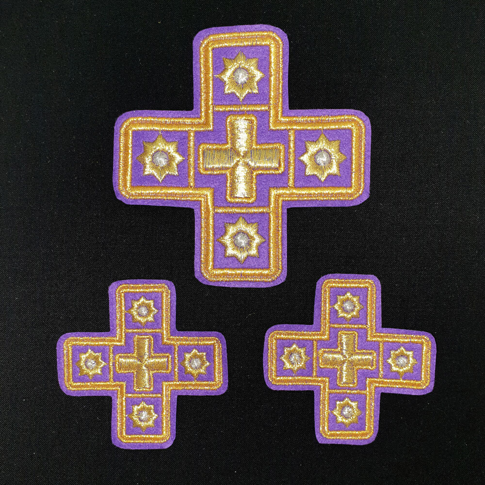 A set of crosses on the covers with air (Crown of Thorns)
