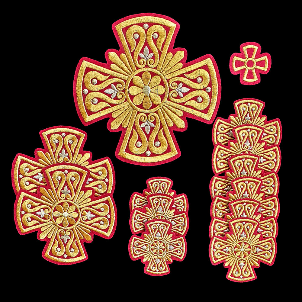 Embroidered set for the Greek priest vestment (Easter)