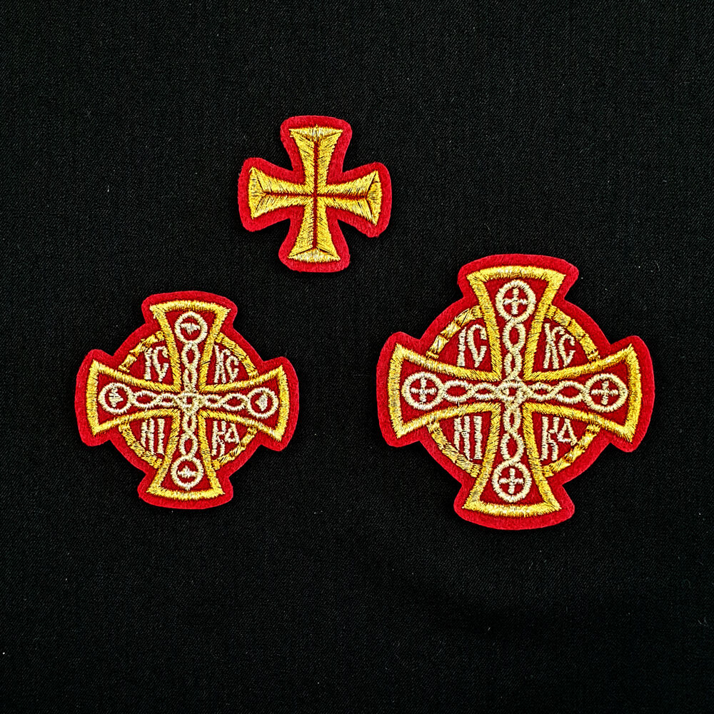 Embroidered crosses for epitrachelion Set (Nika)