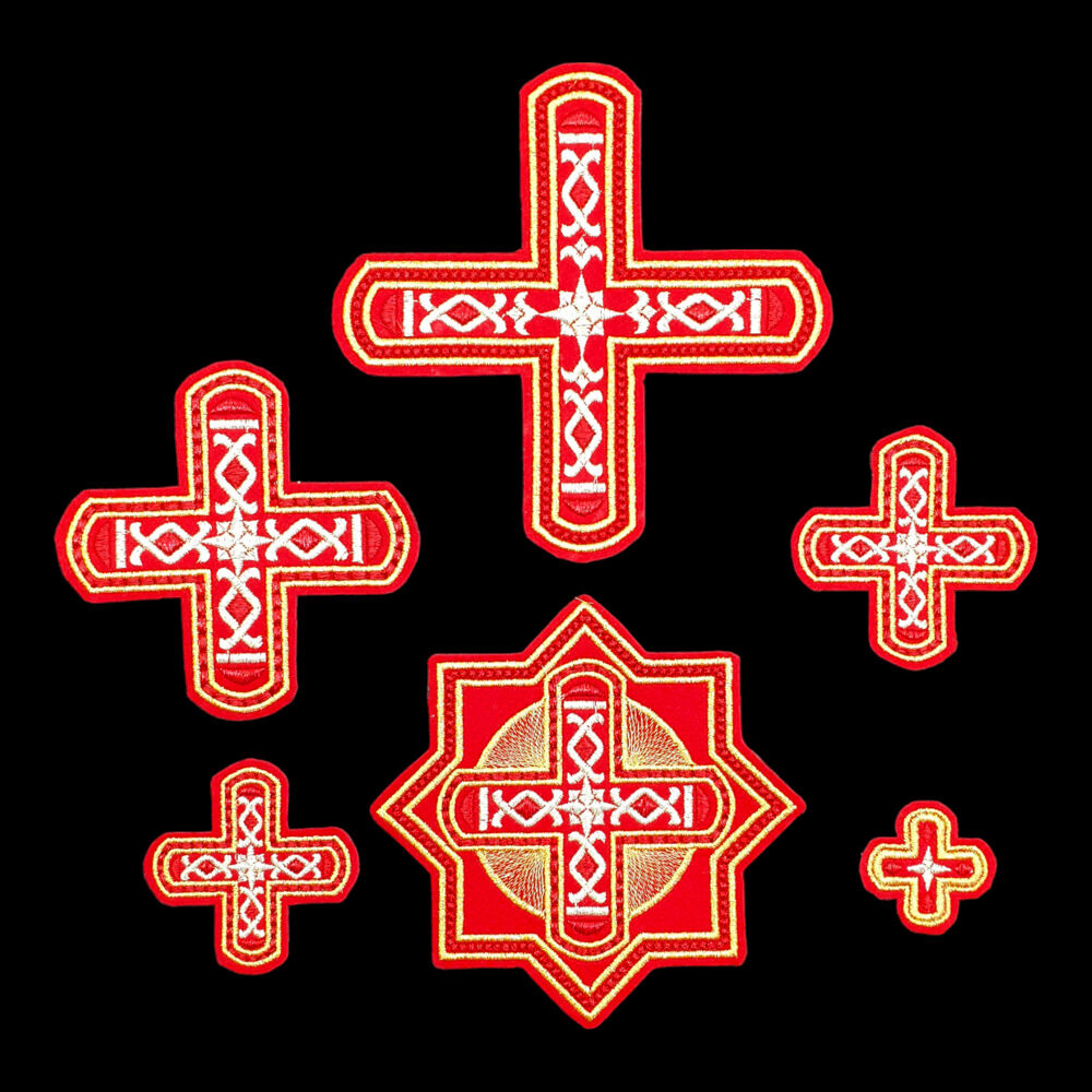 Embroidered priestly crosses (Jerusalem)