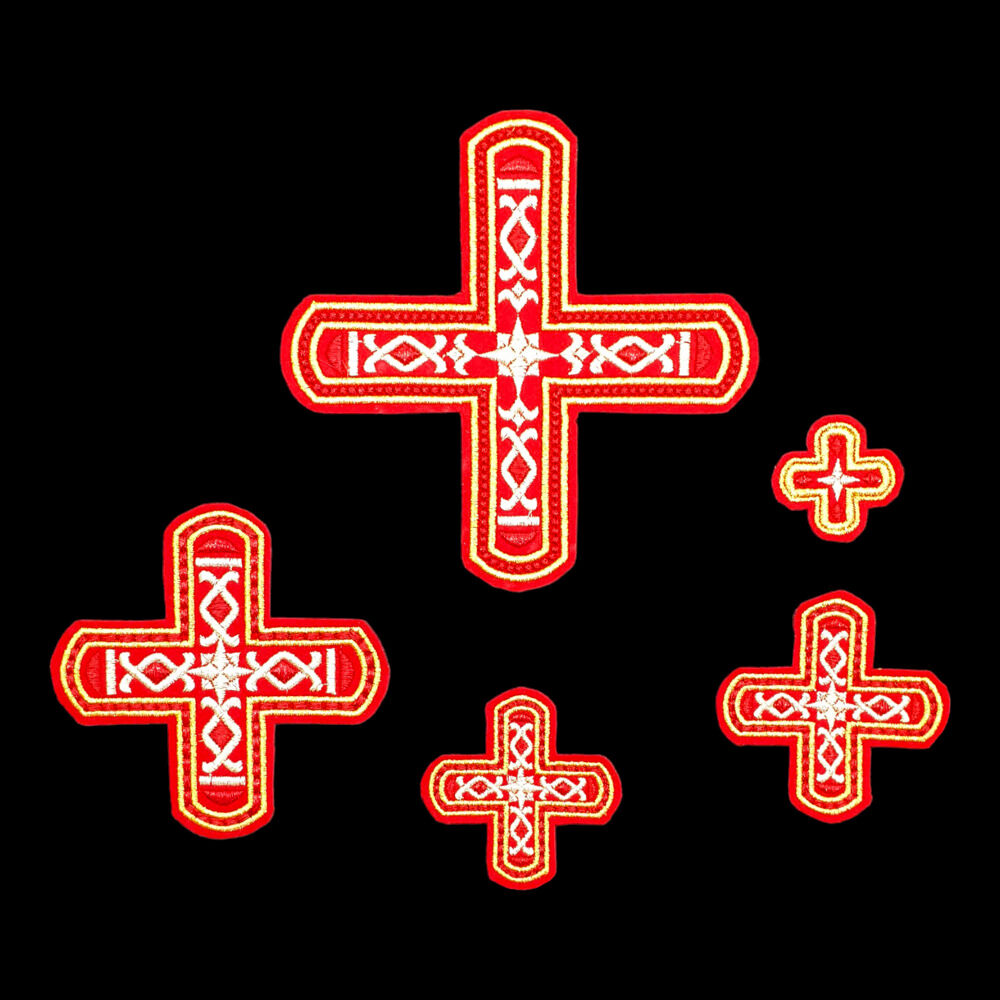 Embroidered crosses for greek priestly vestments (Jerusalem)