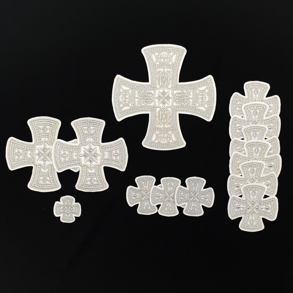 Eembroidered crosses for the greek style priest vestments (Transfiguration)