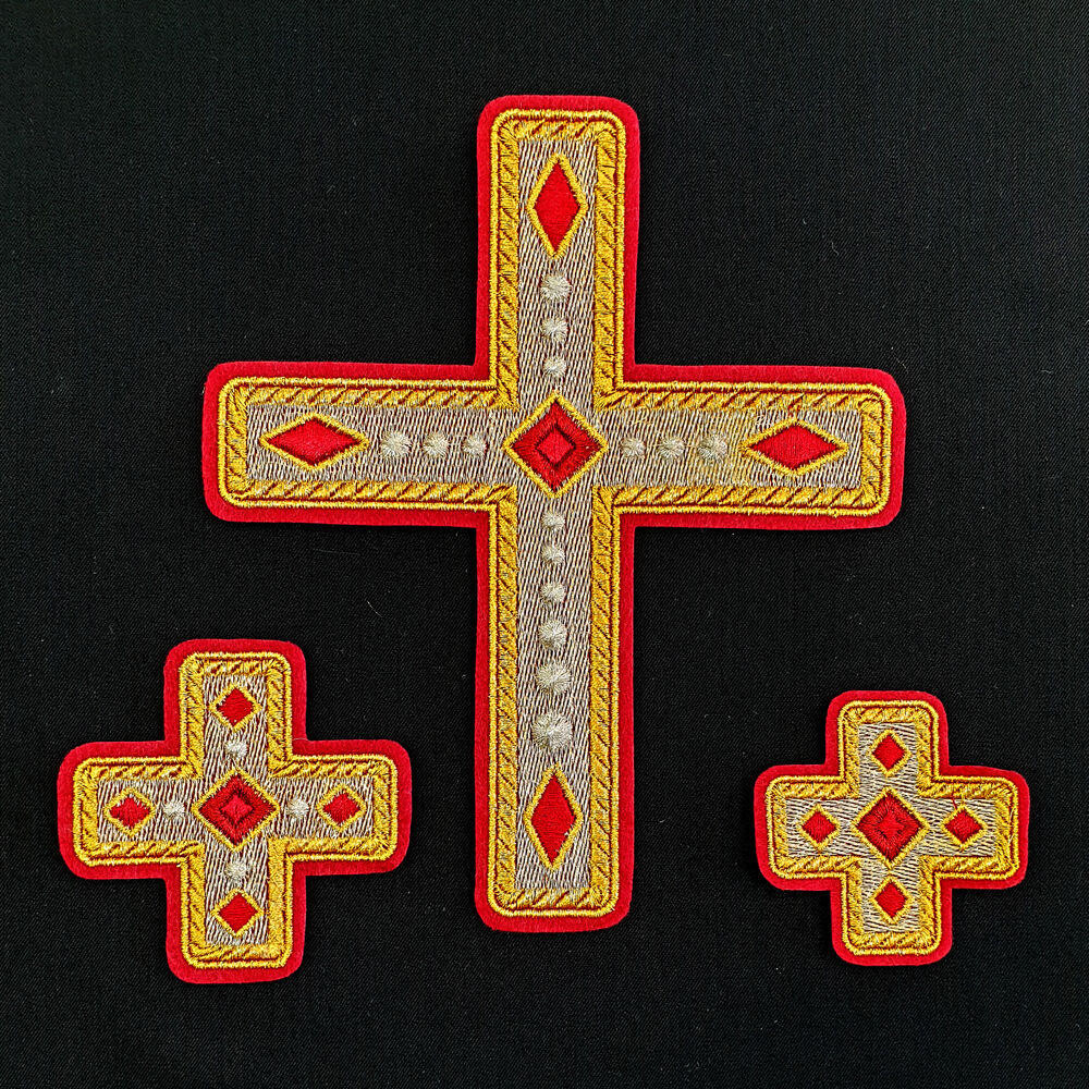 Embroidered crosses for the vestment of the deacon (Chernihiv)