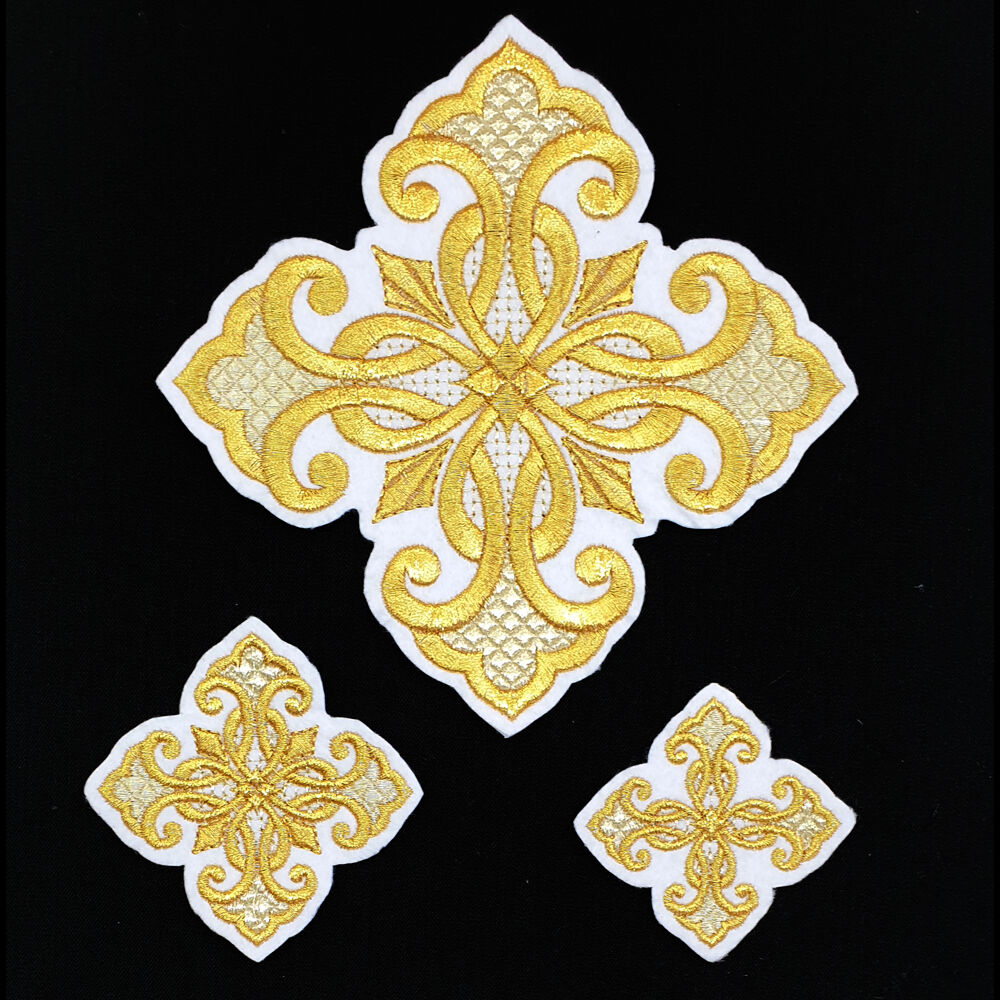 Embroidered crosses for the vestments of the deacon (Ascension)