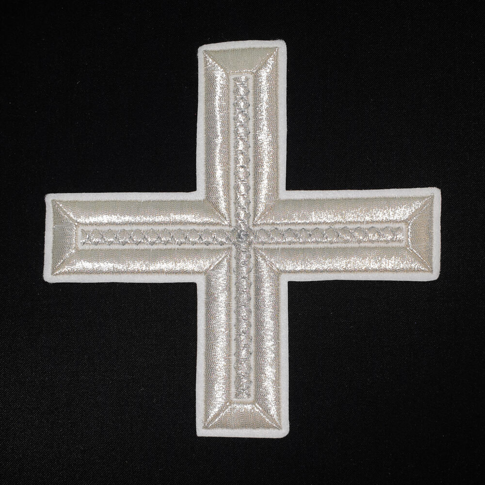 Embroidered cross for priest vestment (Greek)