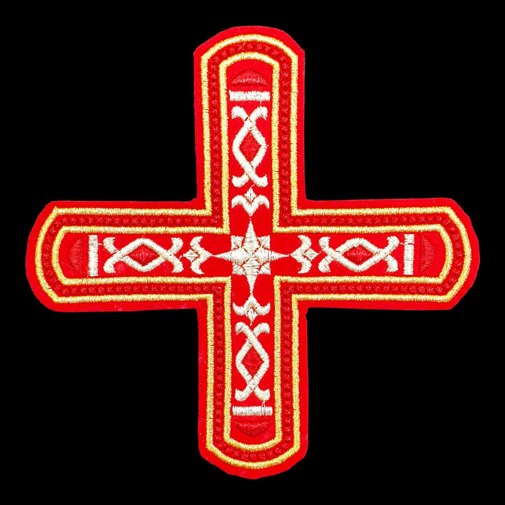 Embroidered cross for Ponomarsky vestments (Jerusalem)