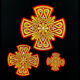 Embroidered Crosses for double orarion (Easter) for sale