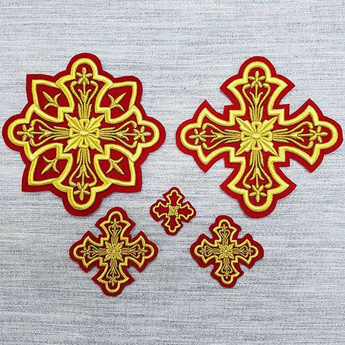 Embroidered Crosses for Vestments