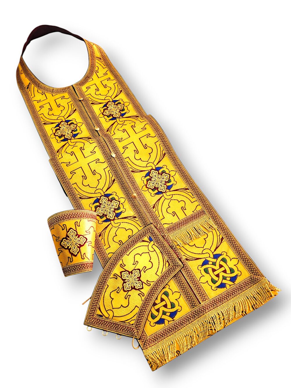 Epitrachelion Set yellow (Alexandrian Cross) Epitrachelion Set yellow (Alexandrian Cross)