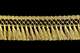 Fringe (Tassel on lace) width 8 cm golden 